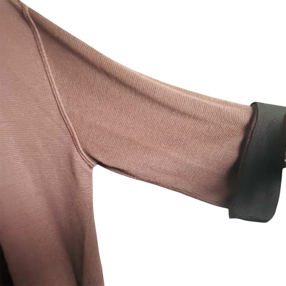 Fioreblu Knit Cardigan Sweater Wool Blend Grandmacore Classic Cozy SZ M Brown - Picture 6 of 16